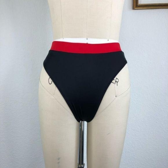 SOLID & STRIPED X RE/DONE MALIBU BIKINI BOTTOM MOT - Picture 4 of 9